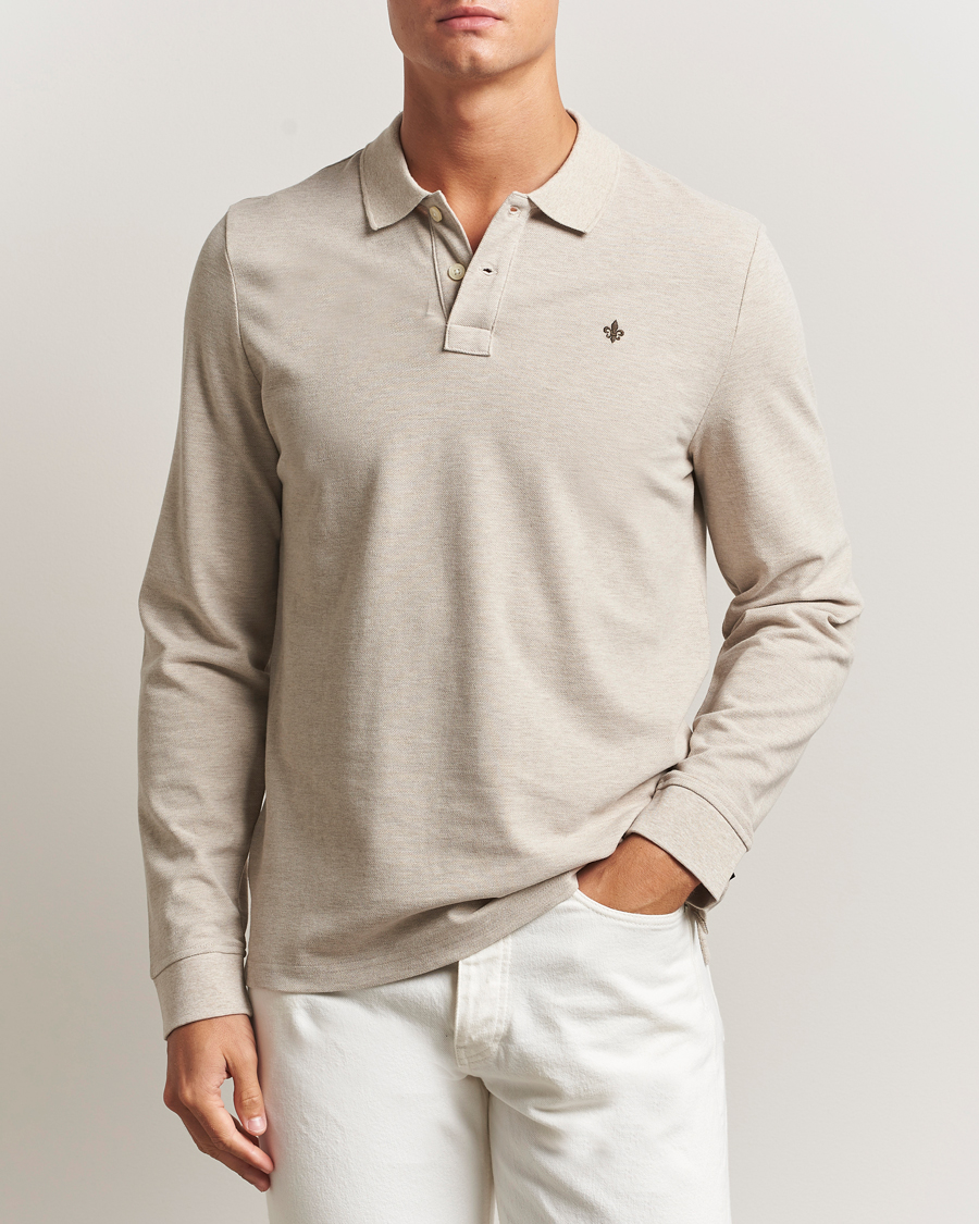 Mies | Puserot | Morris | Camden Long Sleeve Polo Shirt Khaki