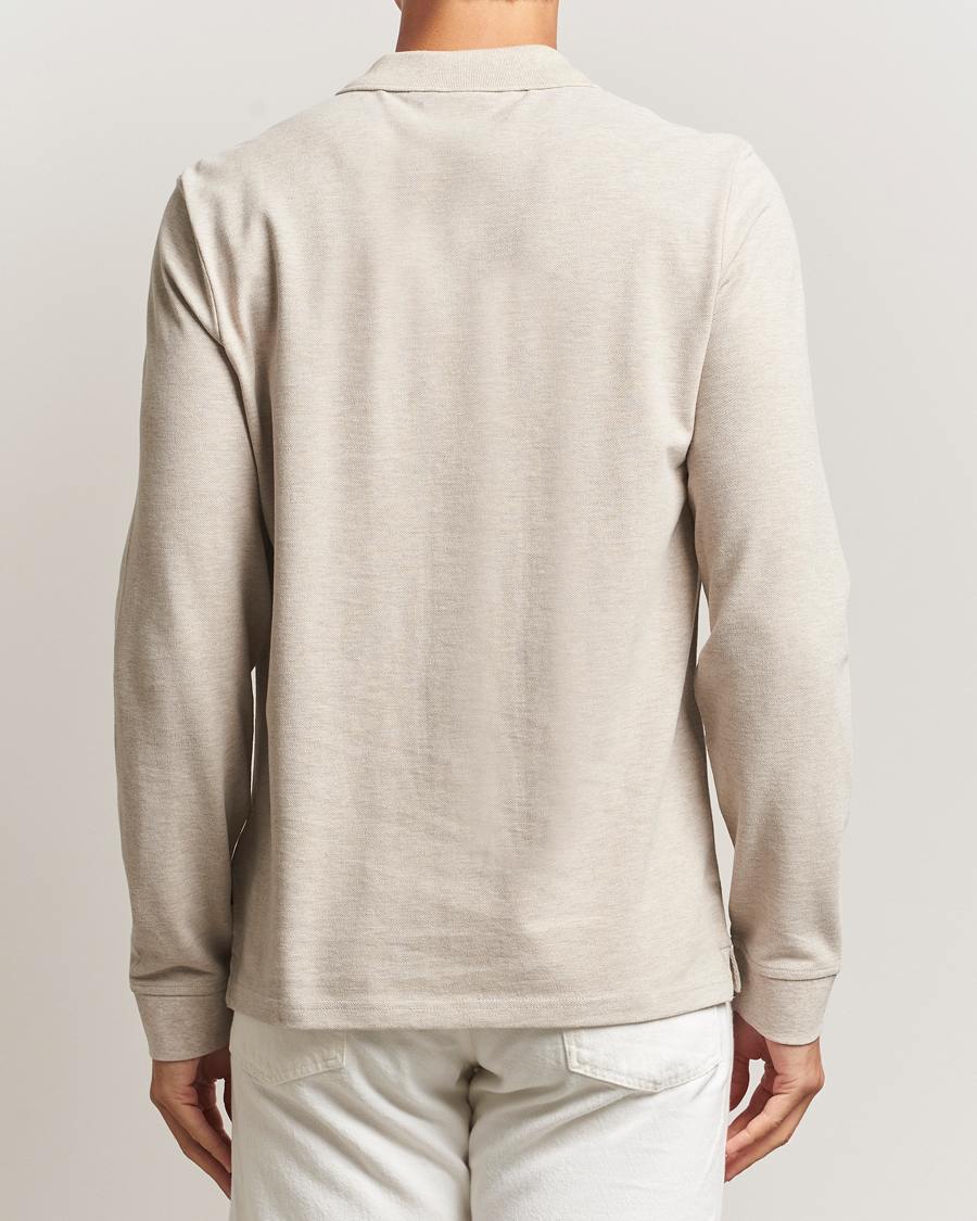 Mies | Pikeet | Morris | Camden Long Sleeve Polo Shirt Khaki