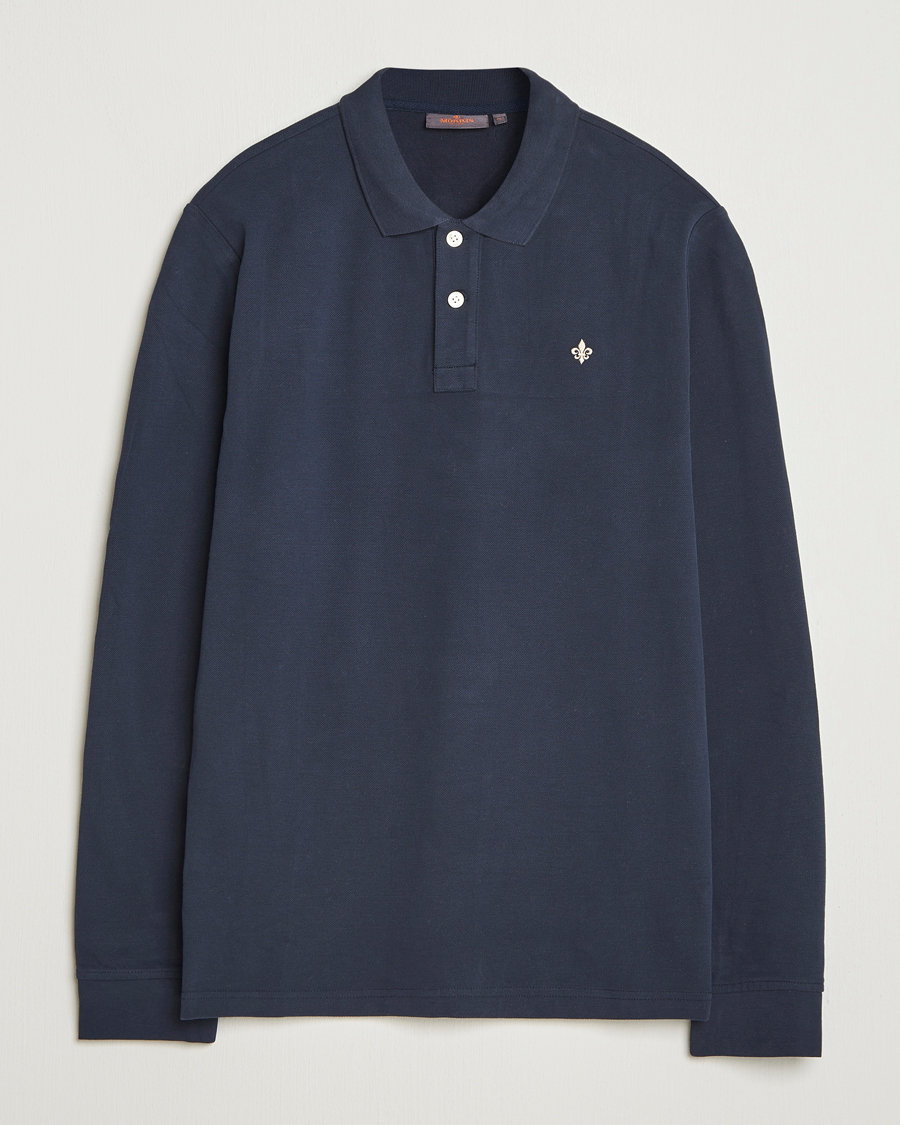 Mies | Puserot | Morris | Camden Long Sleeve Polo Shirt Navy