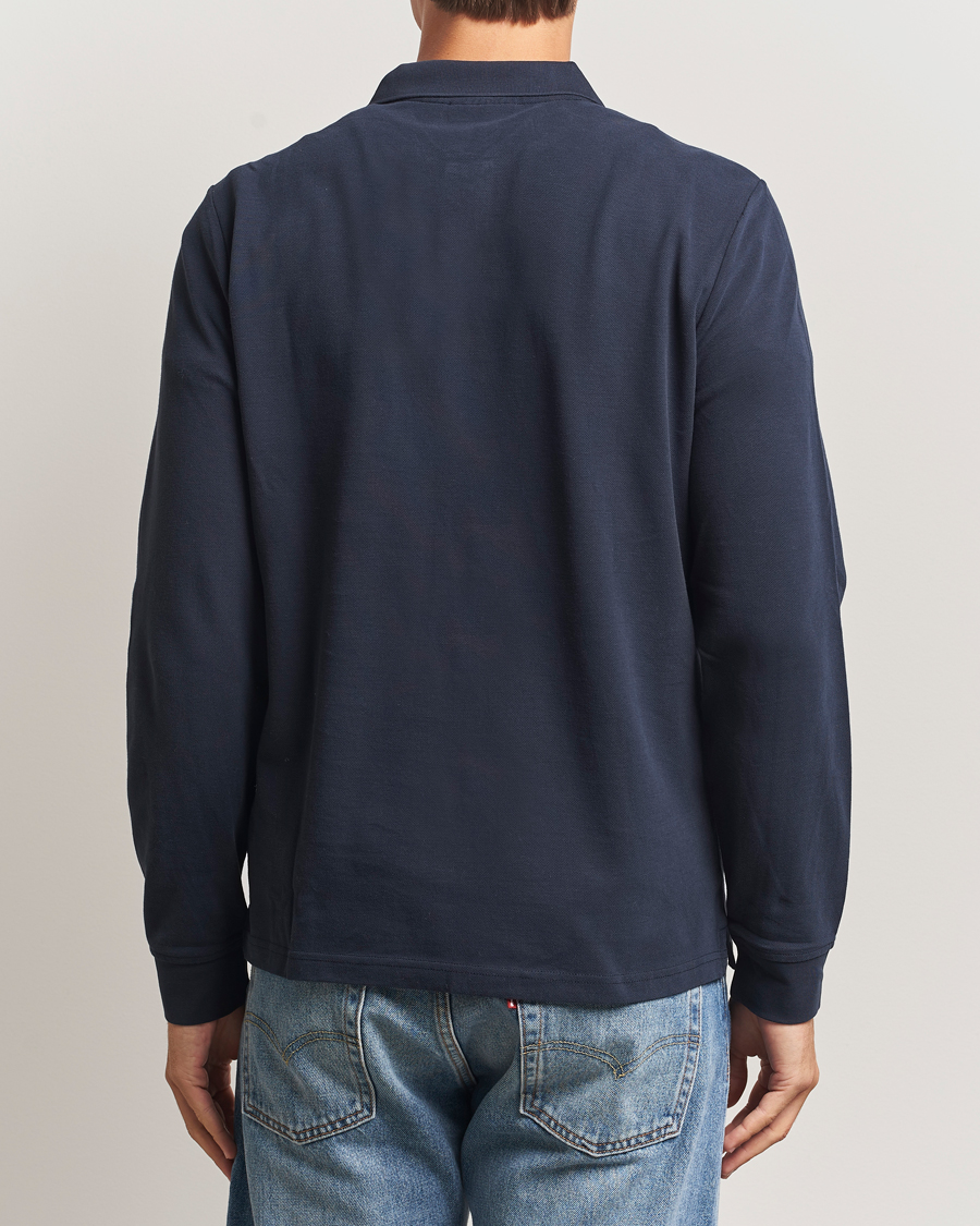 Mies | Puserot | Morris | Camden Long Sleeve Polo Shirt Navy