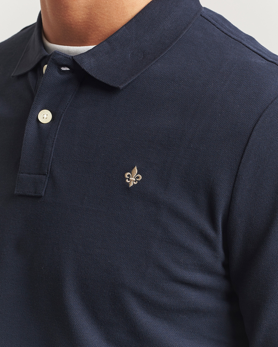 Mies | Puserot | Morris | Camden Long Sleeve Polo Shirt Navy