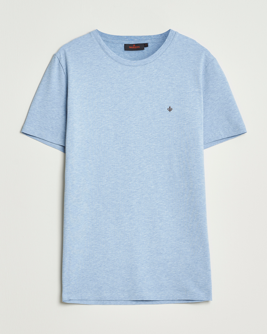 Mies | T-paidat | Morris | James Crew Neck T-Shirt Light Blue