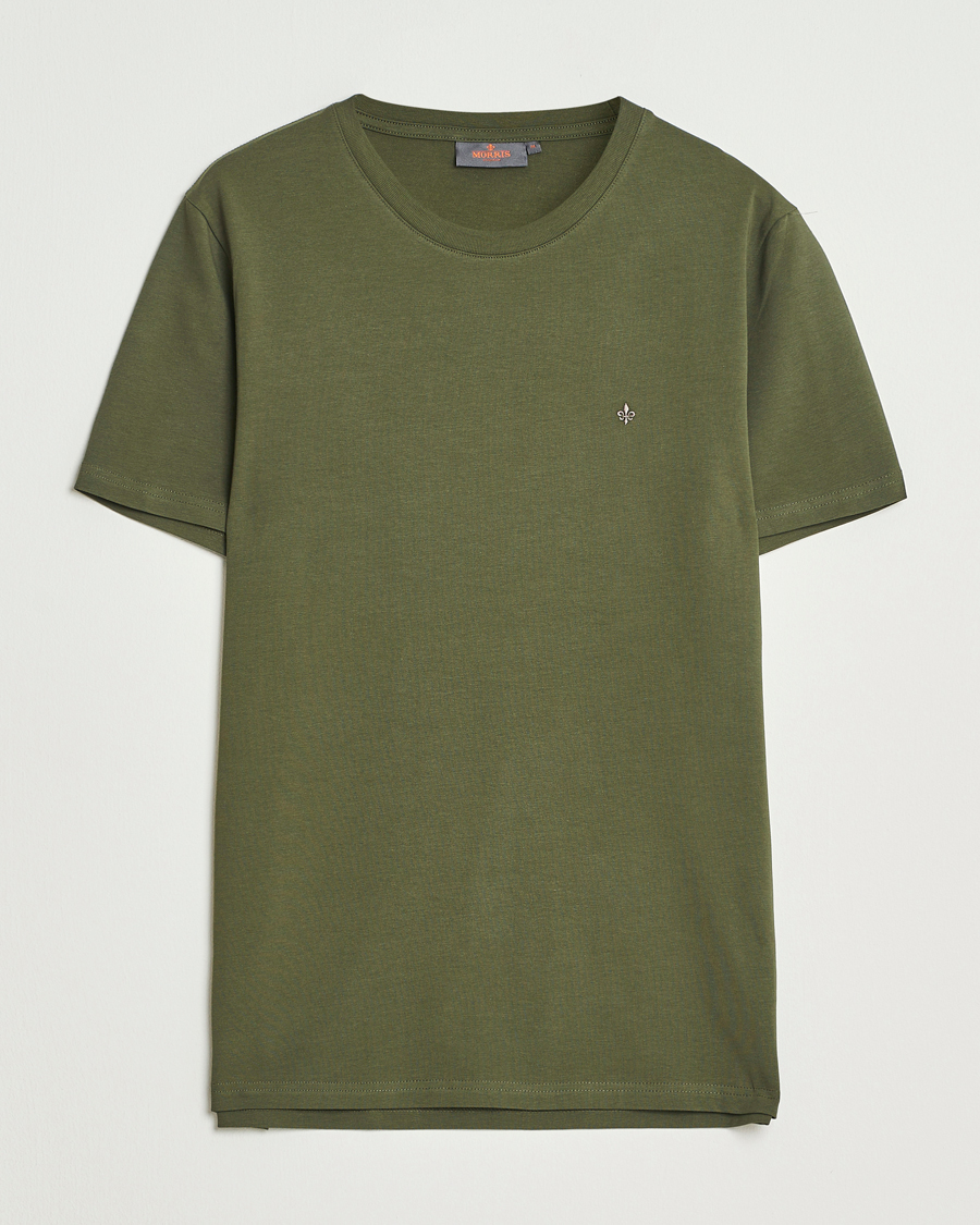 Mies | T-paidat | Morris | James Crew Neck T-Shirt Olive