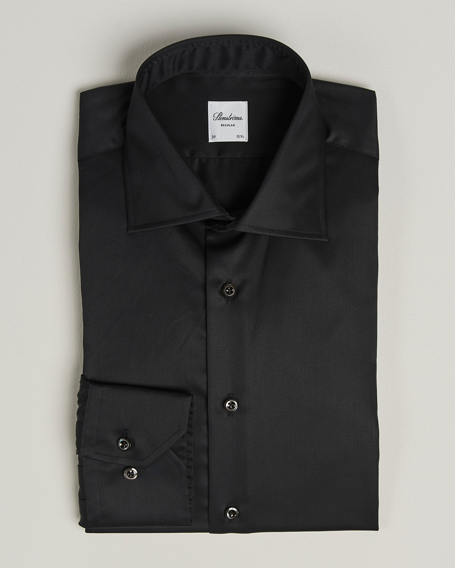 Mies | Kauluspaidat | Stenströms | Regular Fit Shirt Black