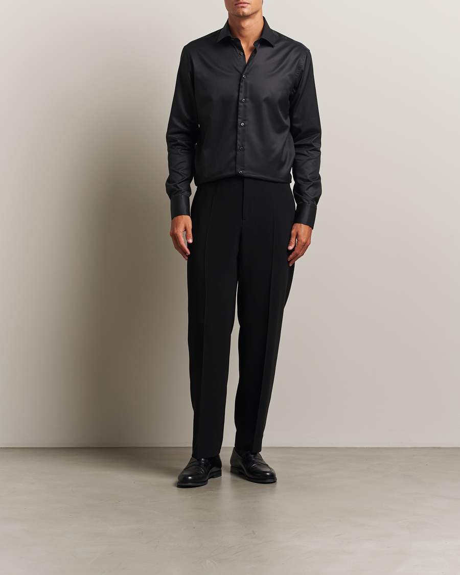 Mies | Kauluspaidat | Stenströms | Regular Fit Shirt Black