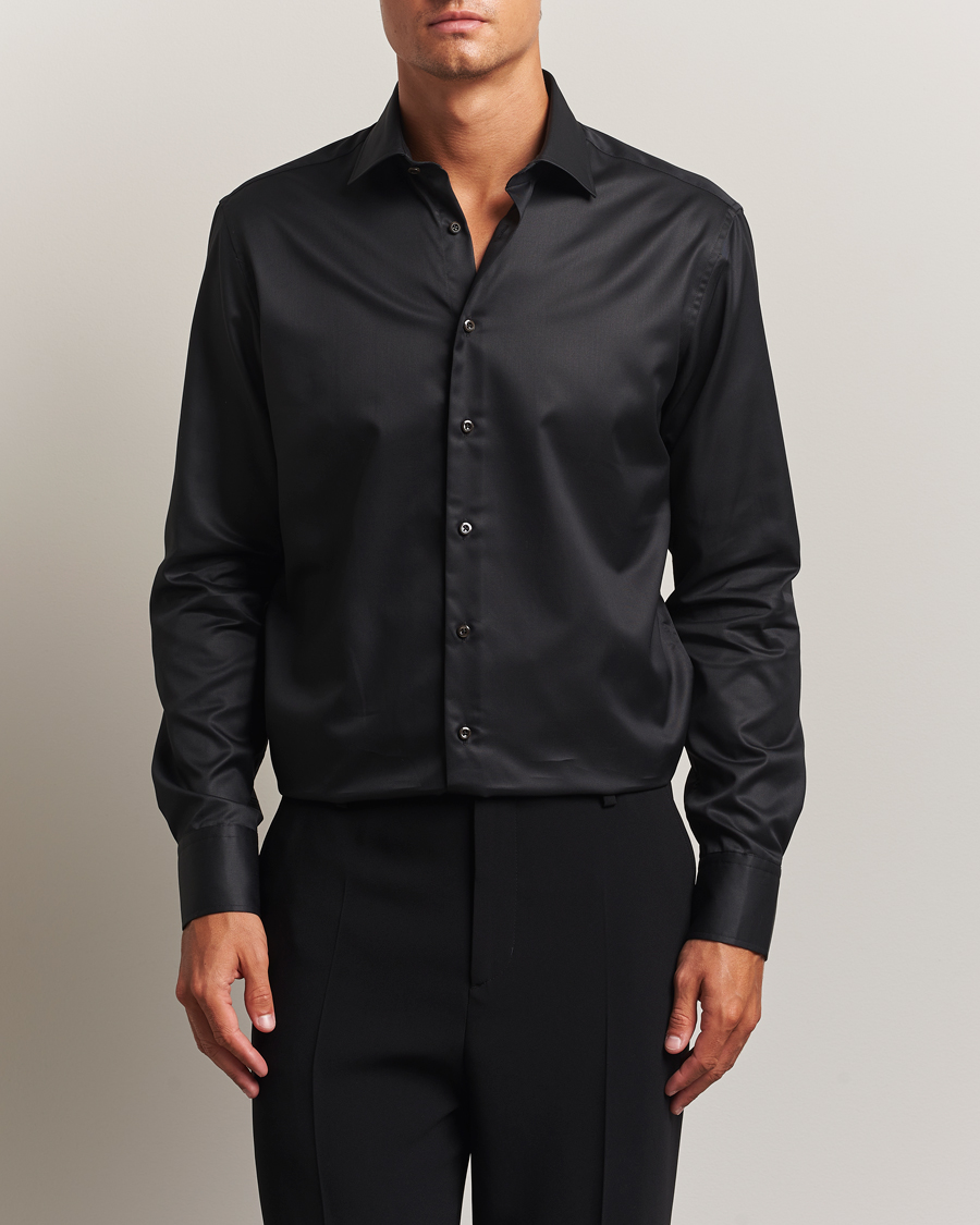 Mies | Kauluspaidat | Stenströms | Regular Fit Shirt Black