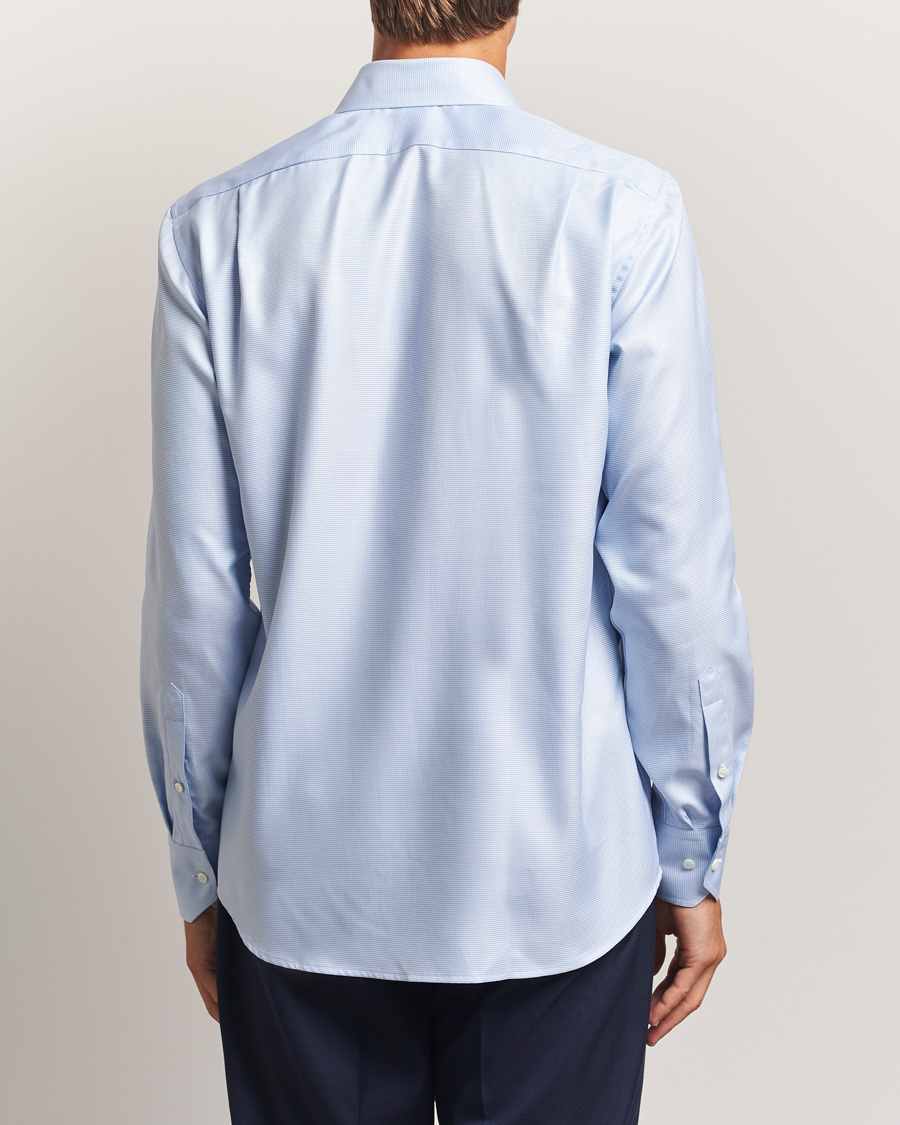 Mies | Kauluspaidat | Stenströms | Regular Fit Houndstooth Shirt Blue