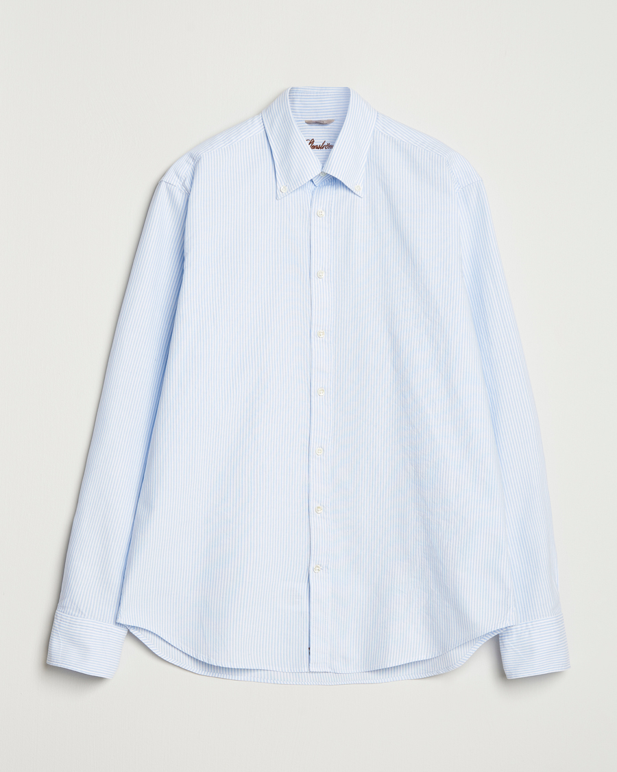 Mies | Kauluspaidat | Stenströms | Regular Fit Oxford Shirt Blue/White