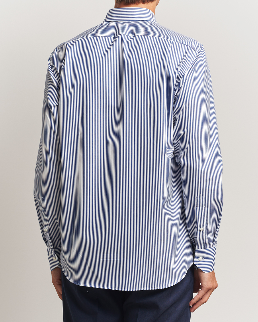 Mies | Kauluspaidat | Stenströms | Regular Fit Striped Cut Away Shirt White/Blue