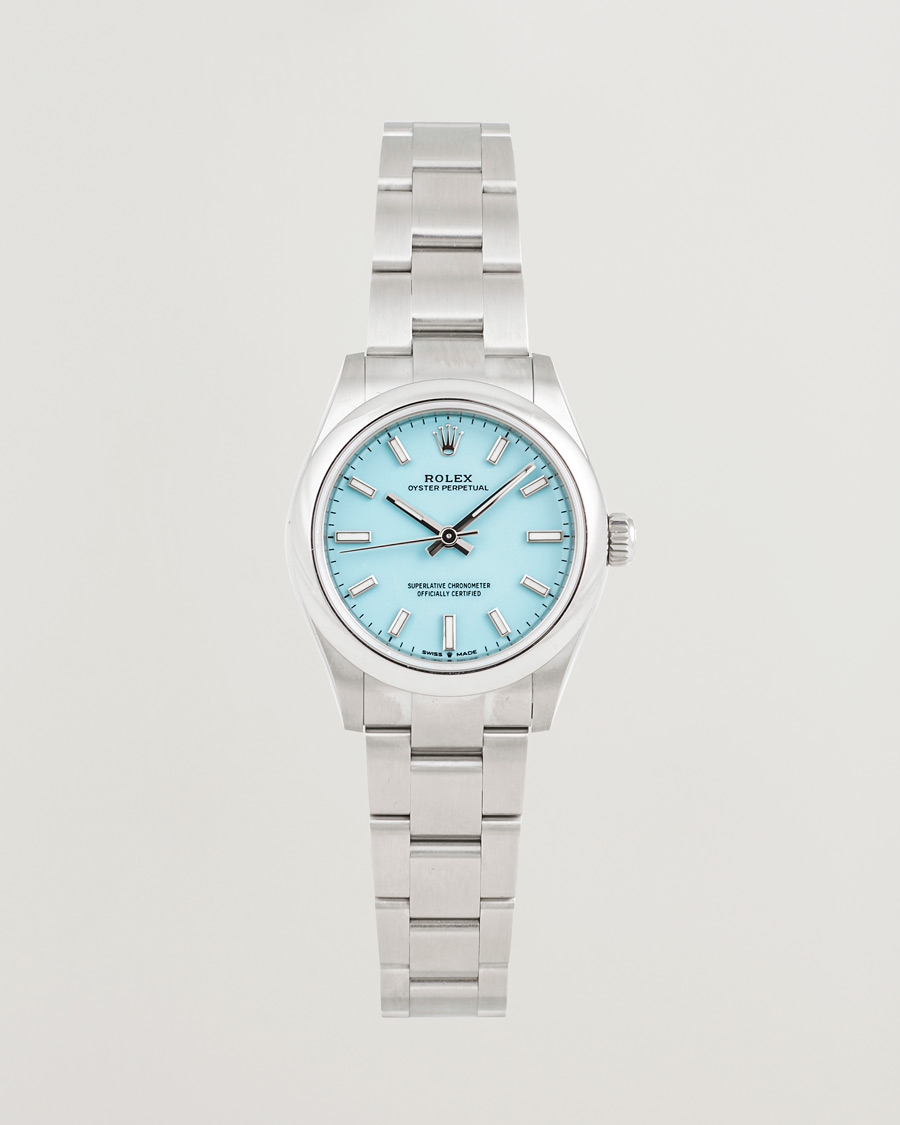 Mies | Rolex Pre-Owned Oyster Perpetual 31 Turquoise | Rolex Pre-Owned | Oyster Perpetual 31 Turquoise