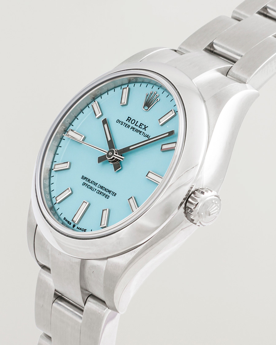 Mies | Rolex Pre-Owned Oyster Perpetual 31 Turquoise | Rolex Pre-Owned | Oyster Perpetual 31 Turquoise