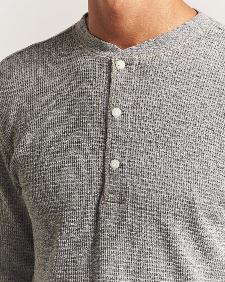 Mies | Puserot | RRL | Long Sleeve Henley Grey