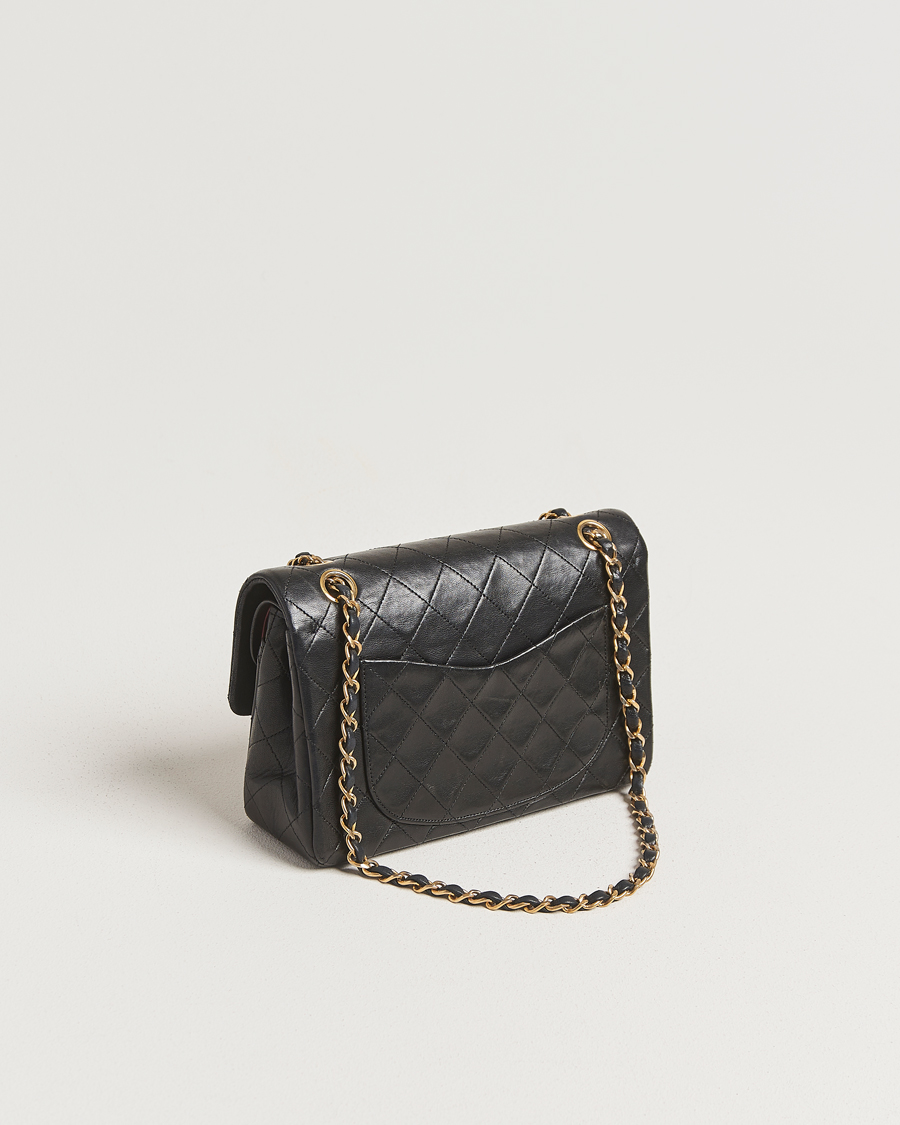 Mies | Chanel Pre-Owned Classic Double Flap Small Lambskin  Black | Chanel Pre-Owned | Classic Double Flap Small Lambskin  Black