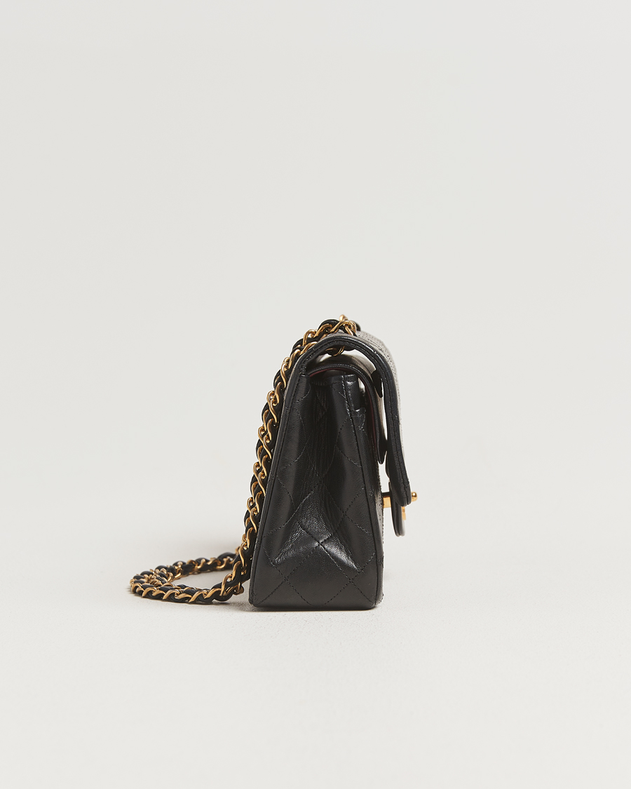 Mies | Chanel Pre-Owned Classic Double Flap Small Lambskin  Black | Chanel Pre-Owned | Classic Double Flap Small Lambskin  Black