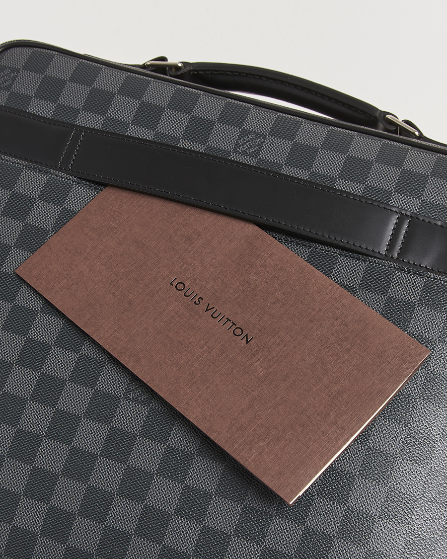Mies | Louis Vuitton Pre-Owned Steve Briefcase Damier Graphite | Louis Vuitton Pre-Owned | Steve Briefcase Damier Graphite
