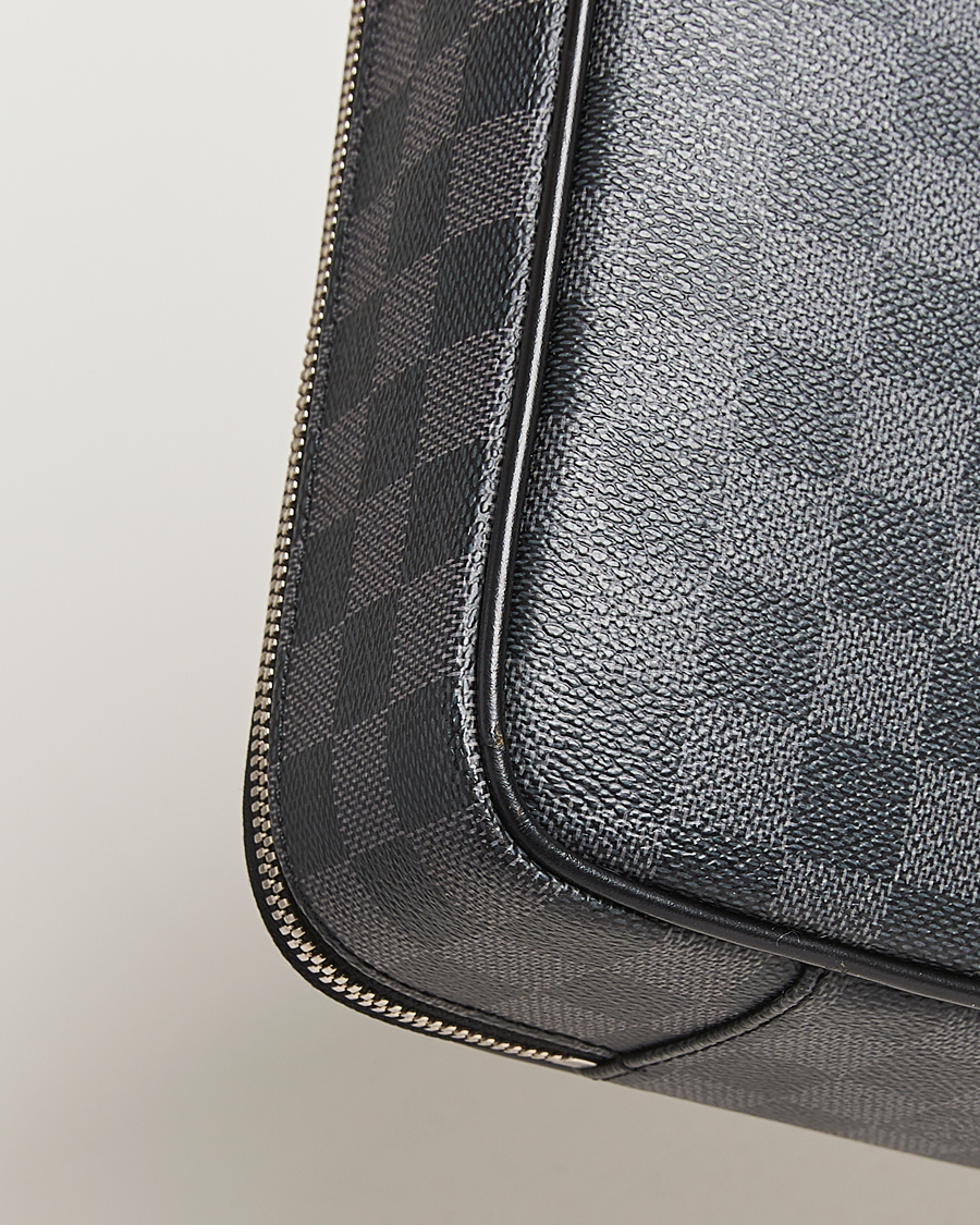 Mies | Louis Vuitton Pre-Owned Steve Briefcase Damier Graphite | Louis Vuitton Pre-Owned | Steve Briefcase Damier Graphite