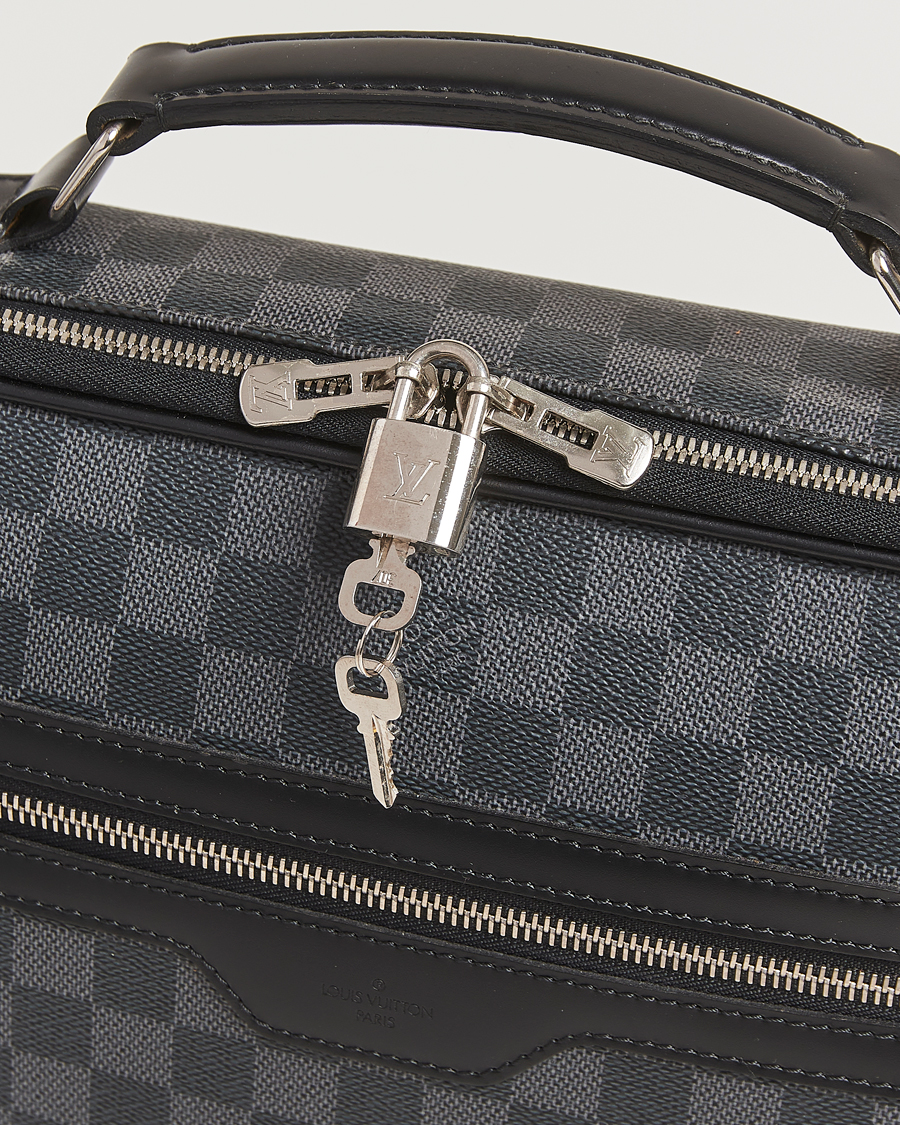 Mies | Louis Vuitton Pre-Owned Steve Briefcase Damier Graphite | Louis Vuitton Pre-Owned | Steve Briefcase Damier Graphite