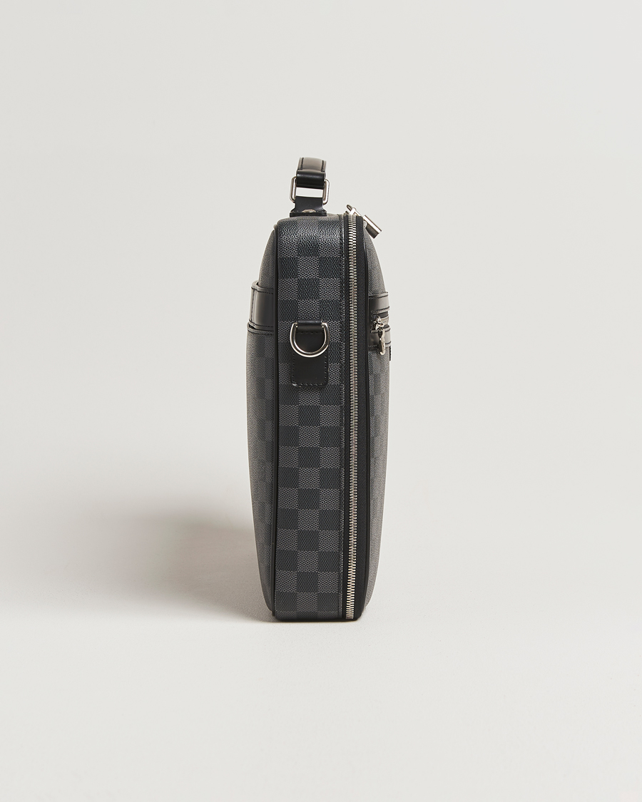 Mies | Louis Vuitton Pre-Owned Steve Briefcase Damier Graphite | Louis Vuitton Pre-Owned | Steve Briefcase Damier Graphite
