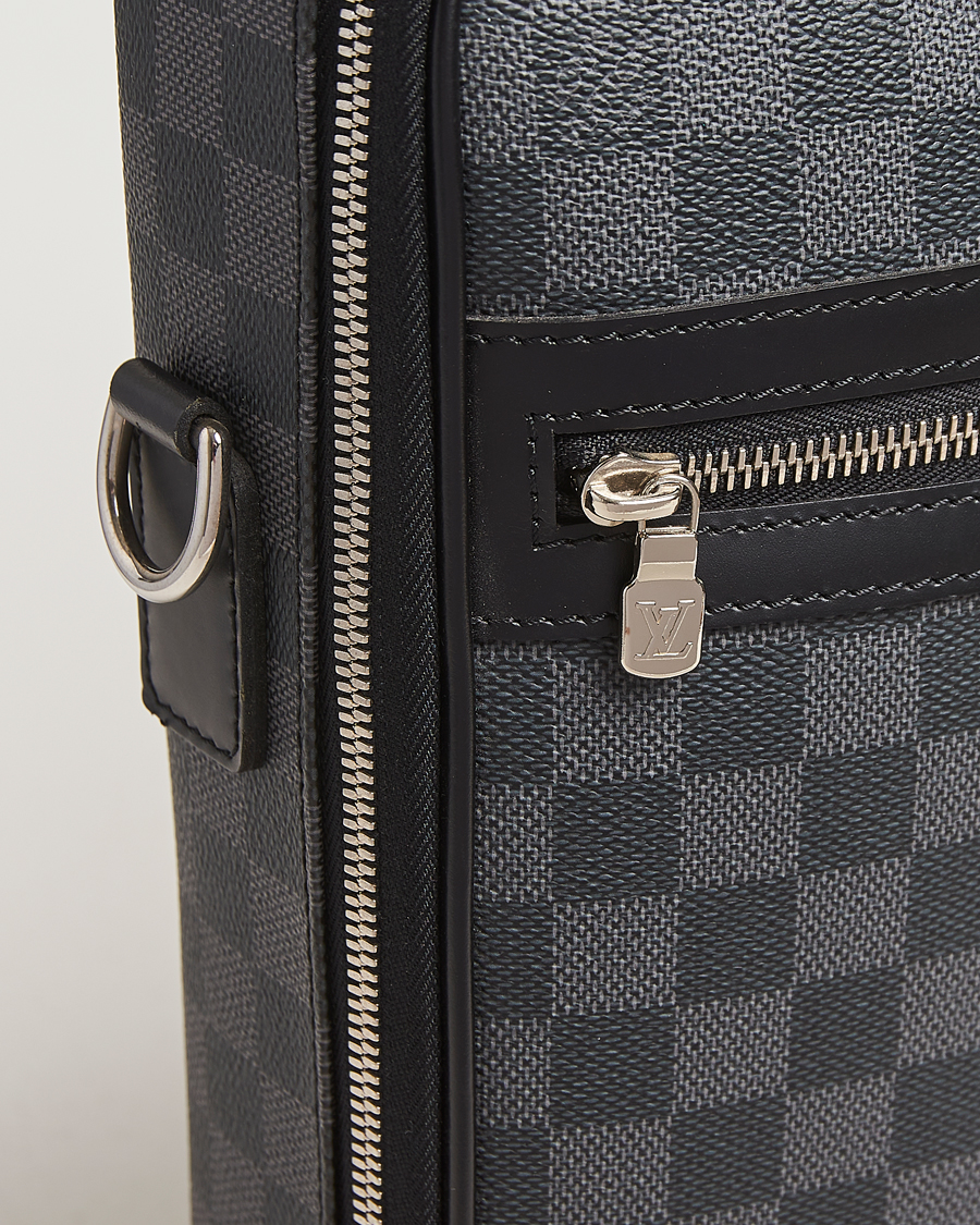 Mies | Louis Vuitton Pre-Owned Steve Briefcase Damier Graphite | Louis Vuitton Pre-Owned | Steve Briefcase Damier Graphite