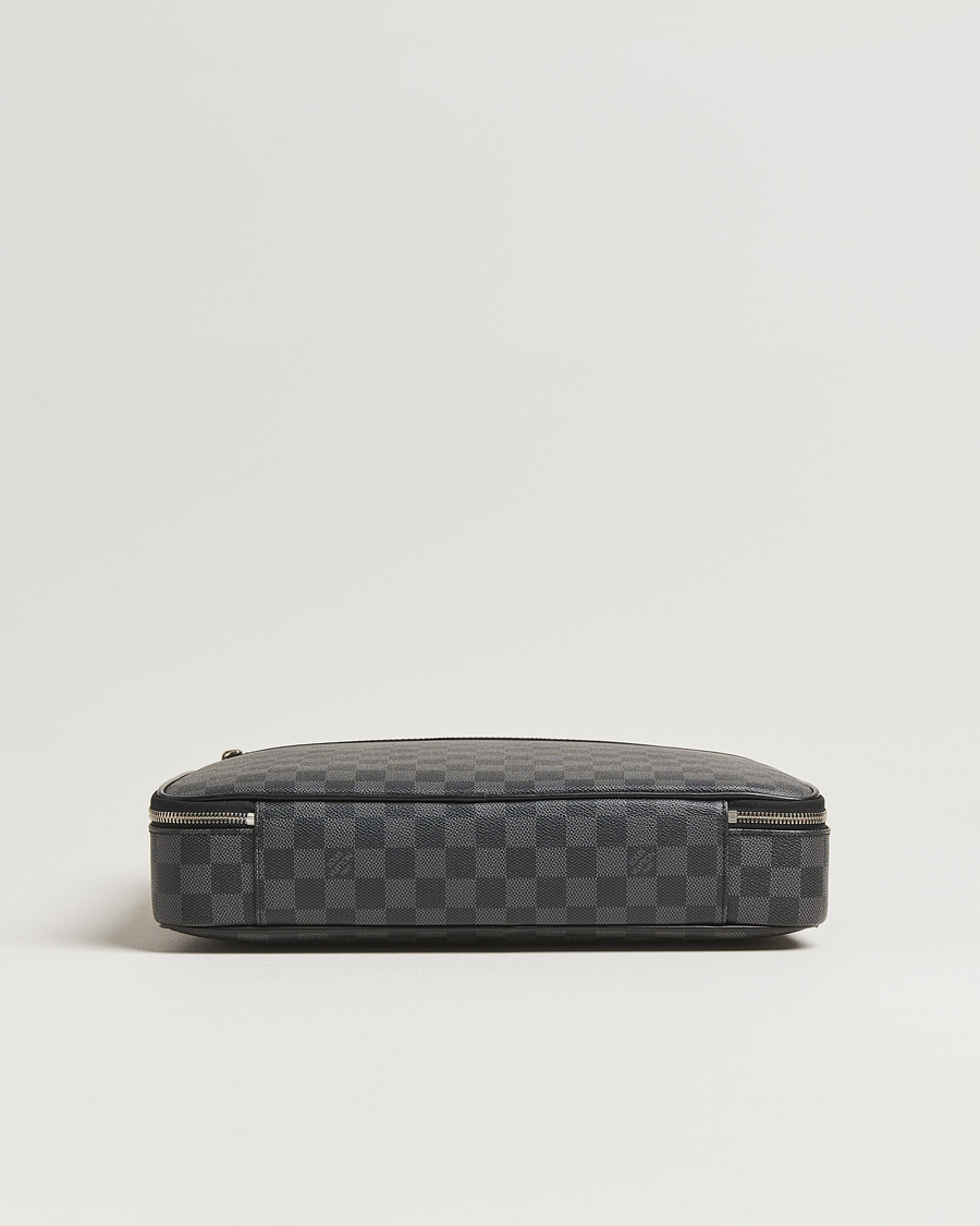 Mies | Louis Vuitton Pre-Owned Steve Briefcase Damier Graphite | Louis Vuitton Pre-Owned | Steve Briefcase Damier Graphite