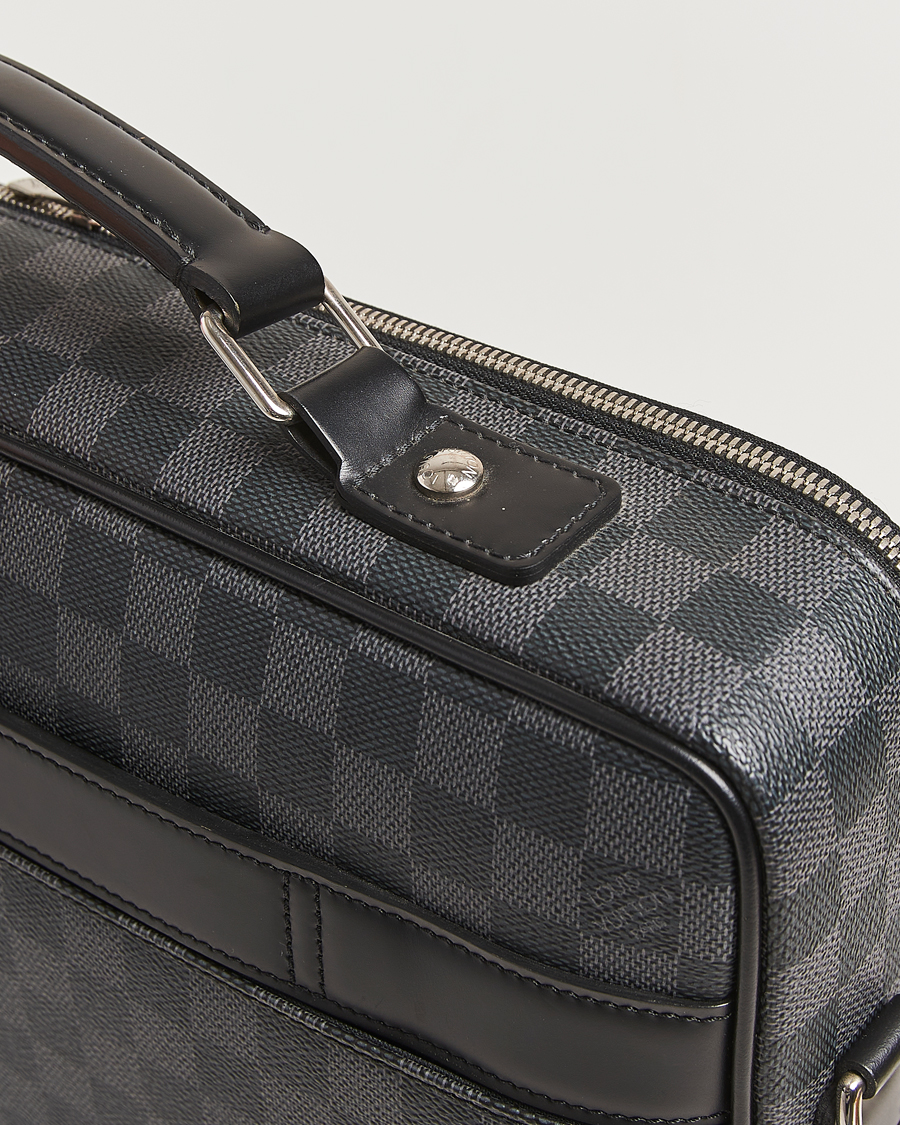Mies | Louis Vuitton Pre-Owned Steve Briefcase Damier Graphite | Louis Vuitton Pre-Owned | Steve Briefcase Damier Graphite