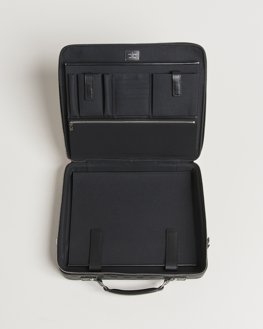 Mies | Louis Vuitton Pre-Owned Steve Briefcase Damier Graphite | Louis Vuitton Pre-Owned | Steve Briefcase Damier Graphite