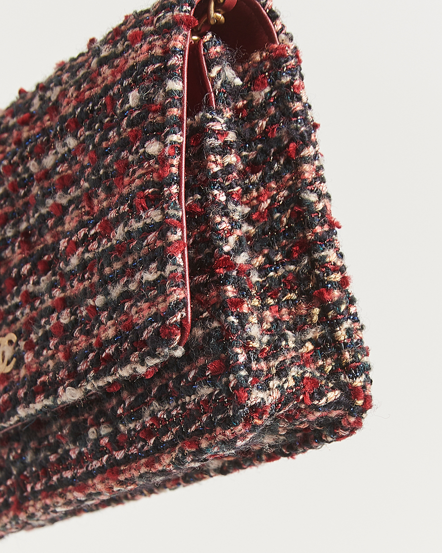 Mies | Pre-Owned & Vintage Bags | Chanel Pre-Owned | Tweed Wallet On Chain Red