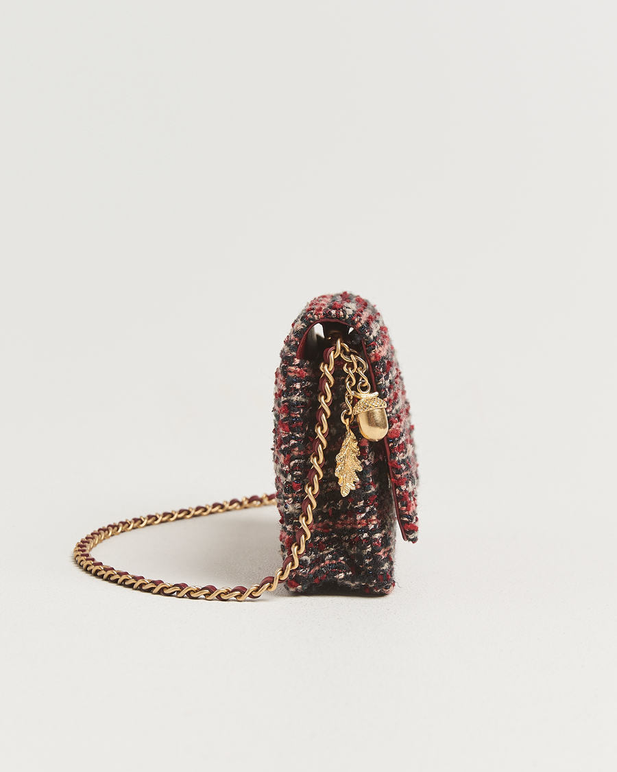 Mies | Pre-Owned & Vintage Bags | Chanel Pre-Owned | Tweed Wallet On Chain Red
