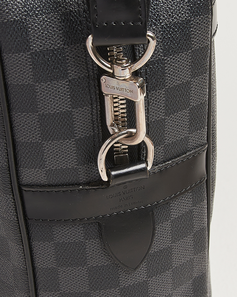Mies | Louis Vuitton Pre-Owned Porte Document Voyager Damier Graphite | Louis Vuitton Pre-Owned | Porte Document Voyager Damier Graphite