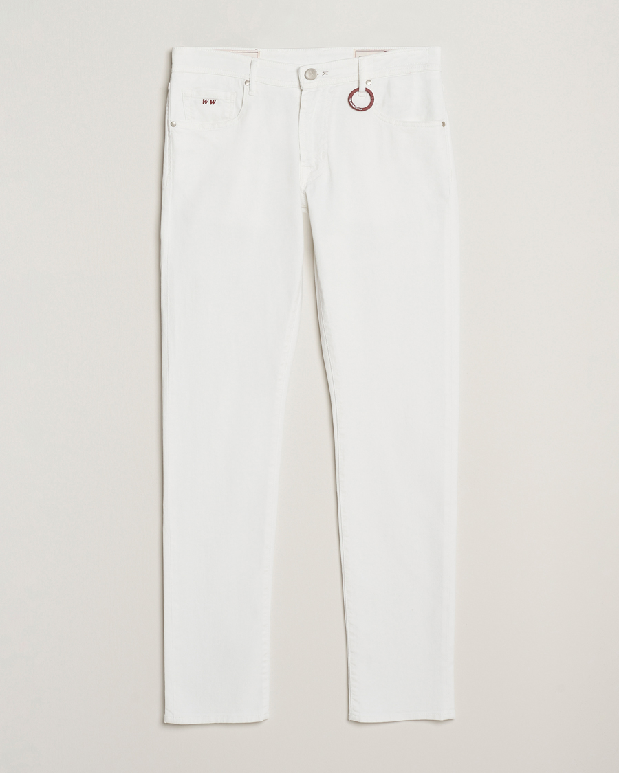 Mies | Farkut | Tramarossa | Michelangelo Stretch Jeans White Raw