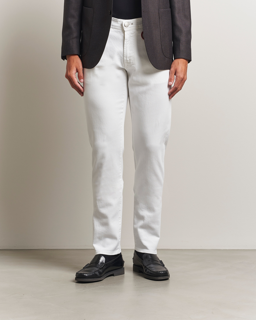 Mies | Farkut | Tramarossa | Michelangelo Stretch Jeans White Raw