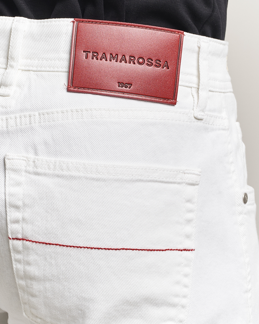 Mies | Farkut | Tramarossa | Michelangelo Stretch Jeans White Raw