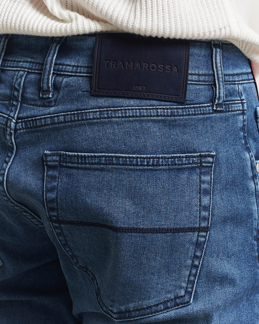 Mies | Farkut | Tramarossa | Michelangelo Stretch Jeans Blue Stone