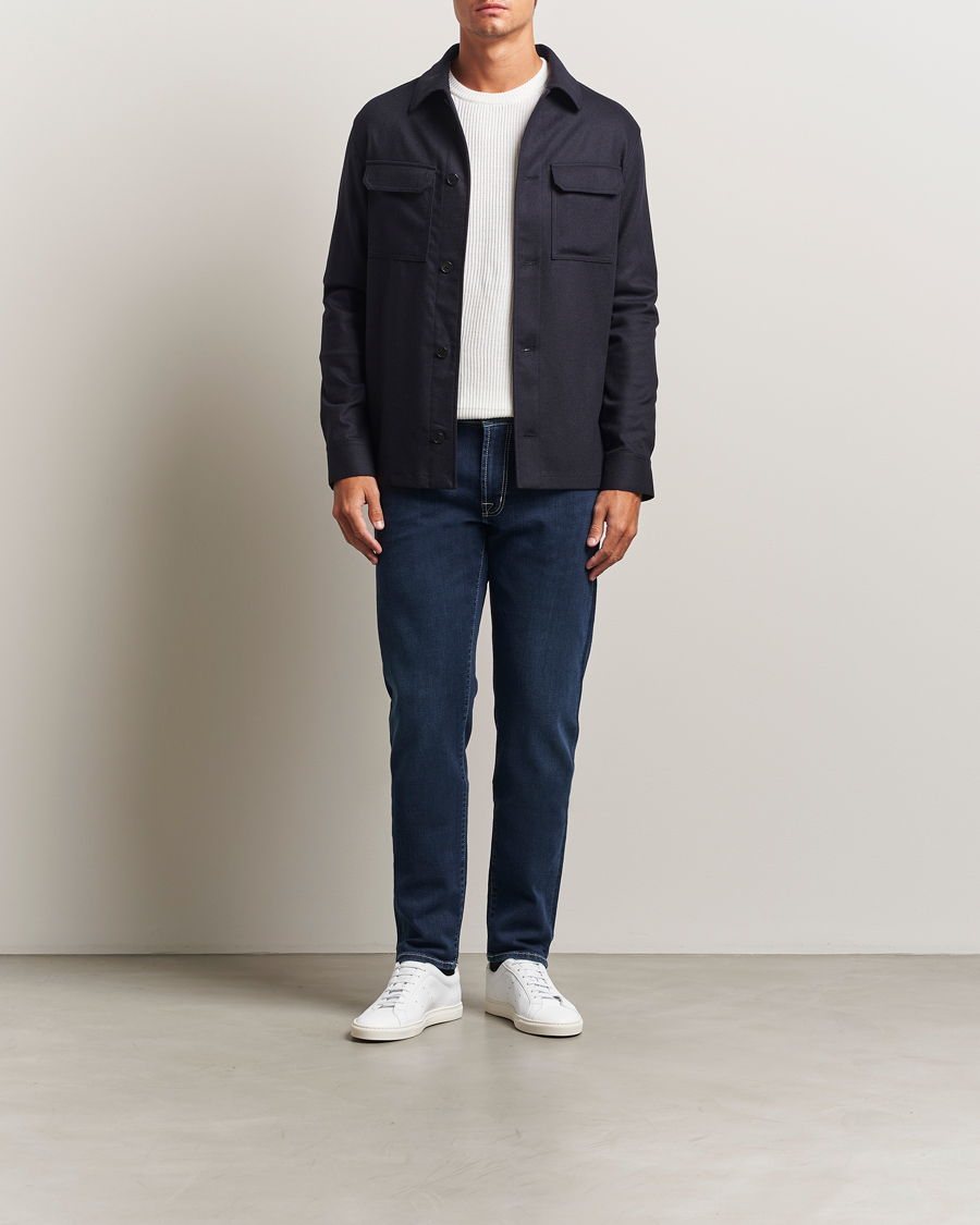 Mies | Farkut | Tramarossa | Michelangelo Stretch Jeans Blue Wash