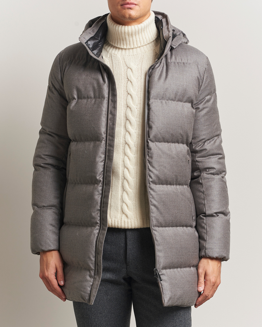Mies | Takit | UBR | Concorde Wool Parka Savile Sand Melange