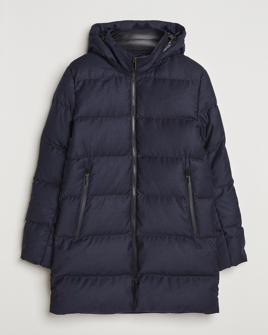 Mies | Takit | UBR | Concorde Wool Parka Savile Dark Navy Melange