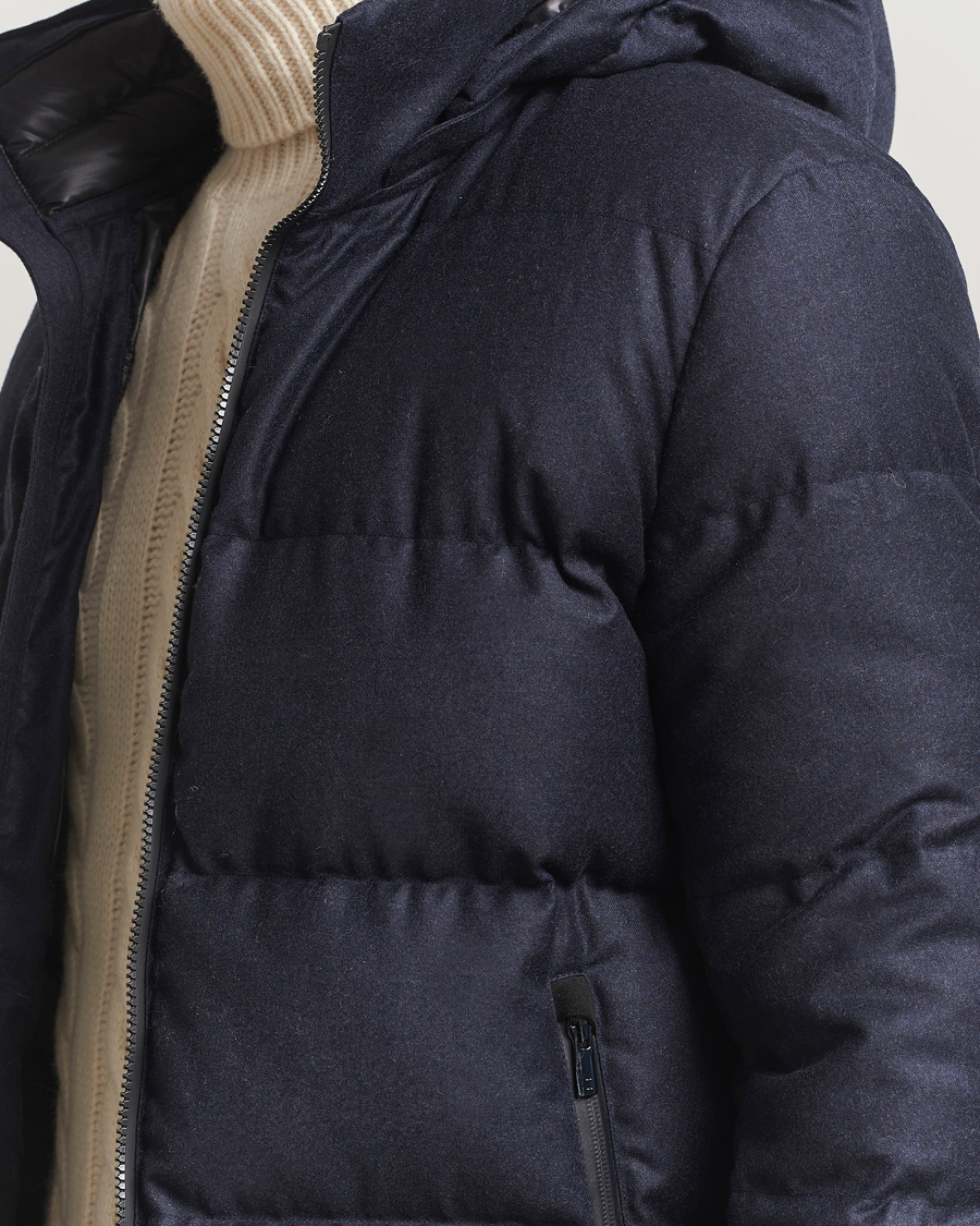 Mies | Takit | UBR | Concorde Wool Parka Savile Dark Navy Melange