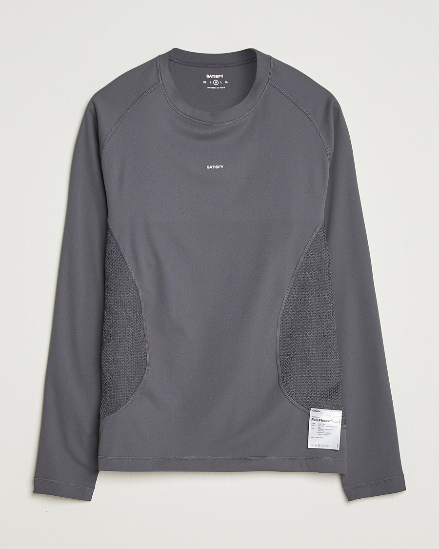 Mies | T-paidat | Satisfy | FuzzFleece Octa Long Sleeve T-Shirt Phantom