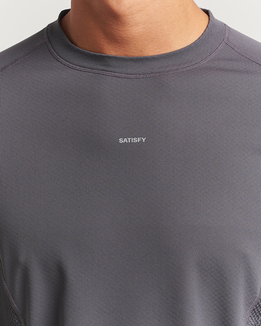 Mies | T-paidat | Satisfy | FuzzFleece Octa Long Sleeve T-Shirt Phantom