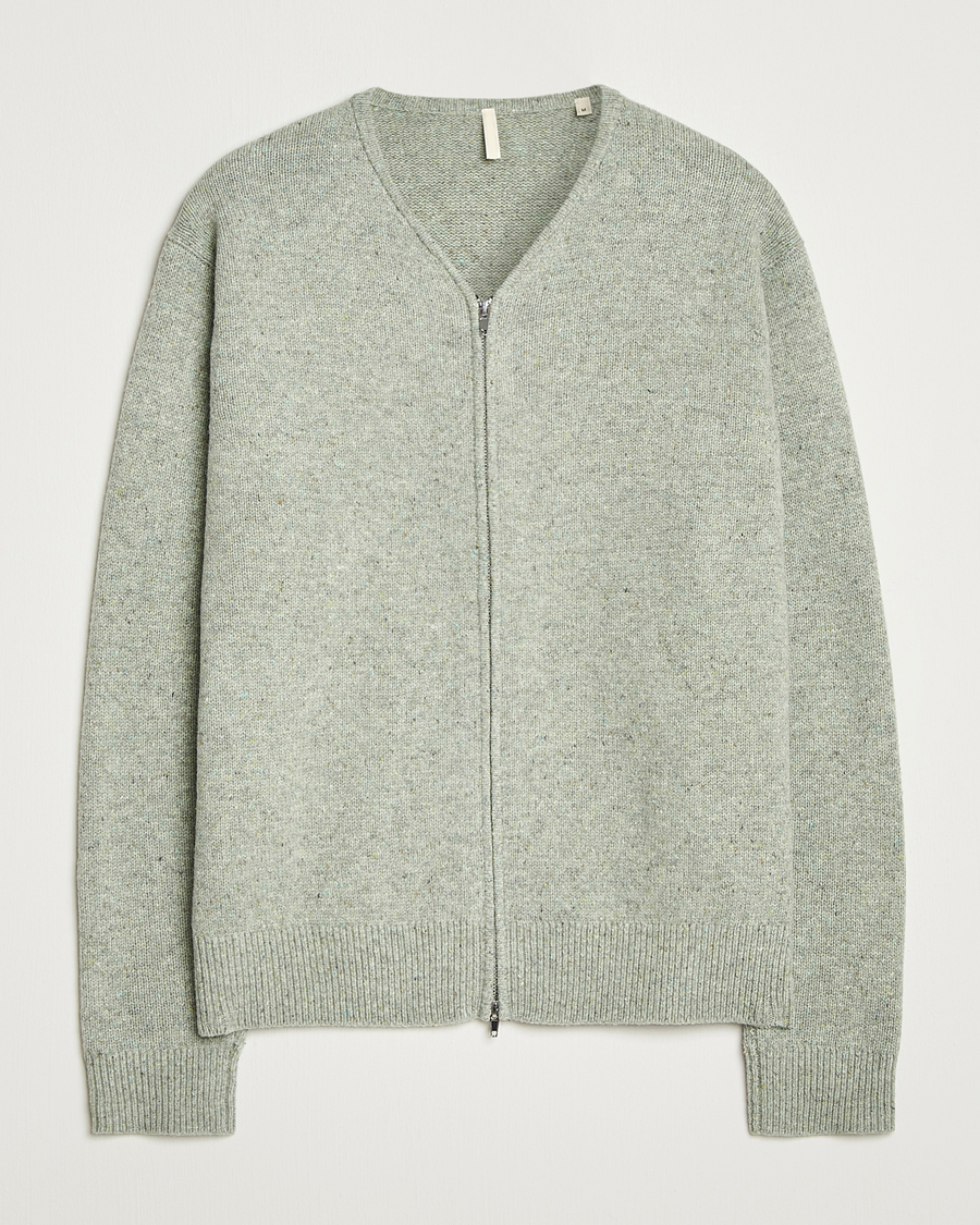 Mies | Puserot | Sunflower | Donegal Zip Cardigan Green
