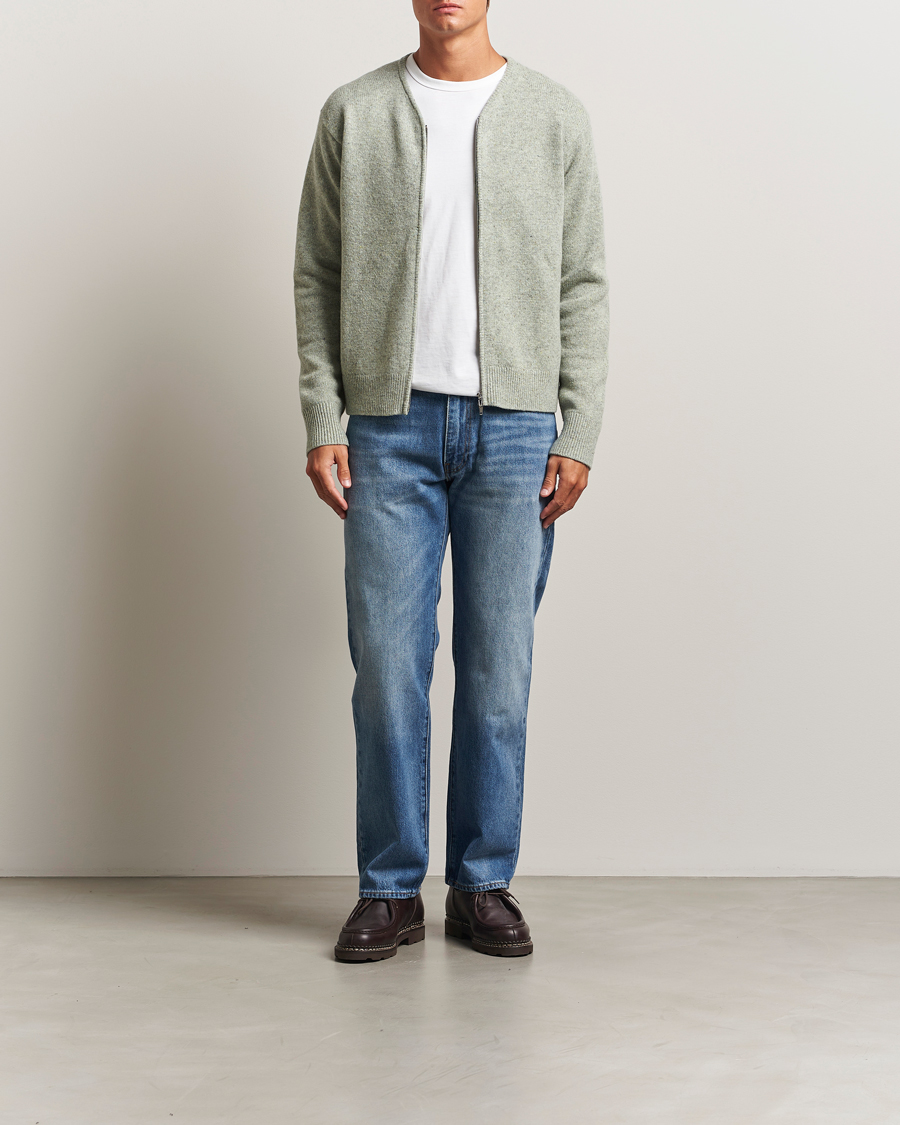 Mies | Puserot | Sunflower | Donegal Zip Cardigan Green