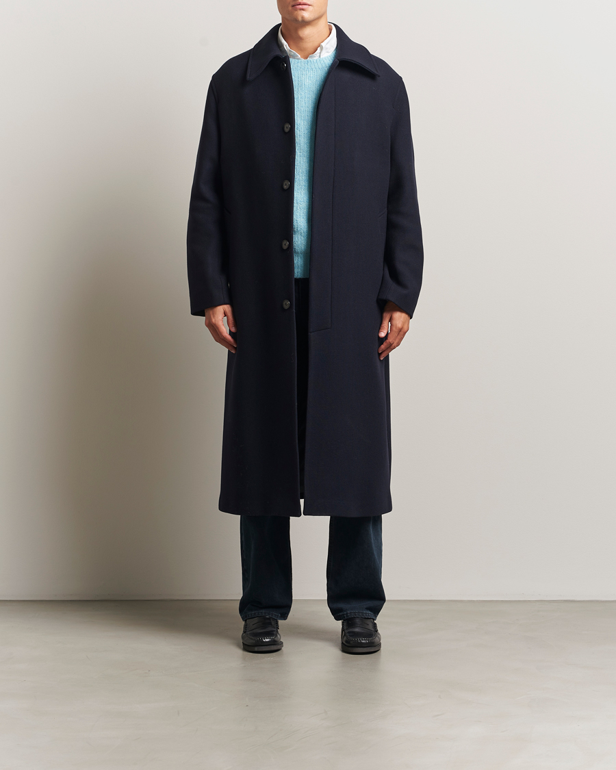 Mies | Takit | Sunflower | Wool Winter Coat Navy