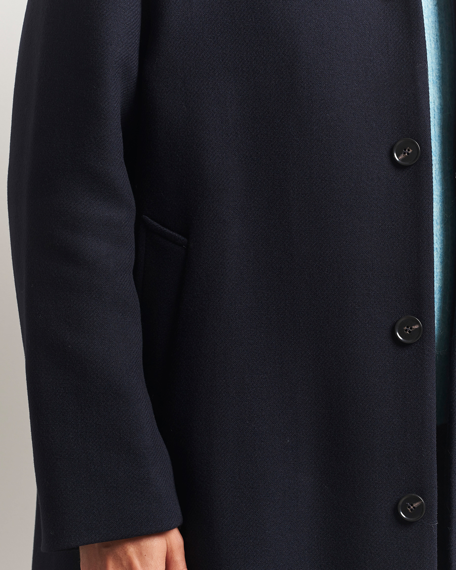 Mies | Takit | Sunflower | Wool Winter Coat Navy