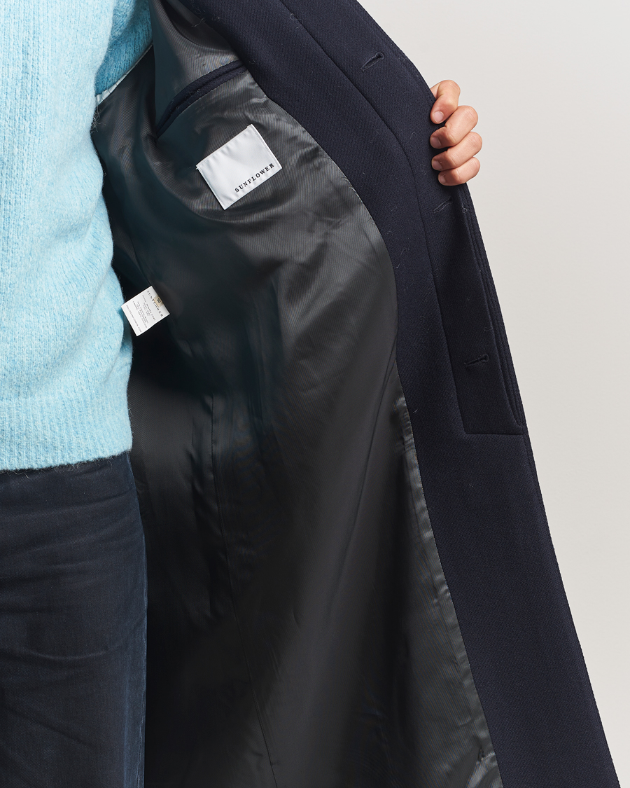 Mies | Takit | Sunflower | Wool Winter Coat Navy