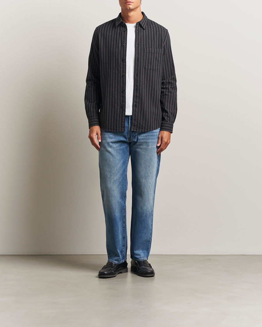 Mies | Kauluspaidat | Samsøe Samsøe | Liam Striped Shirt Castor Grey