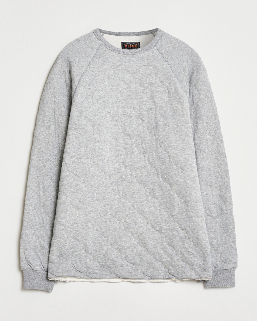 Mies | Puserot | BEAMS PLUS | MIL Quilt Crew Neck Grey
