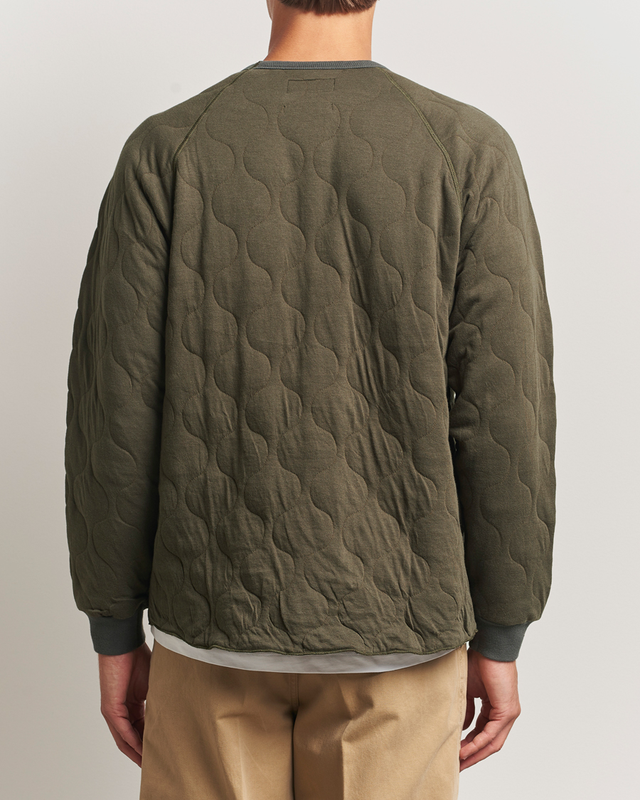Mies | Puserot | BEAMS PLUS | MIL Quilt Crew Neck Olive