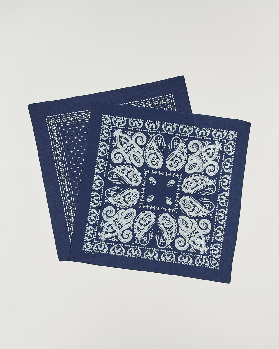 Mies | Taskuliinat | BEAMS PLUS | 2-Pack Bandana Set Navy