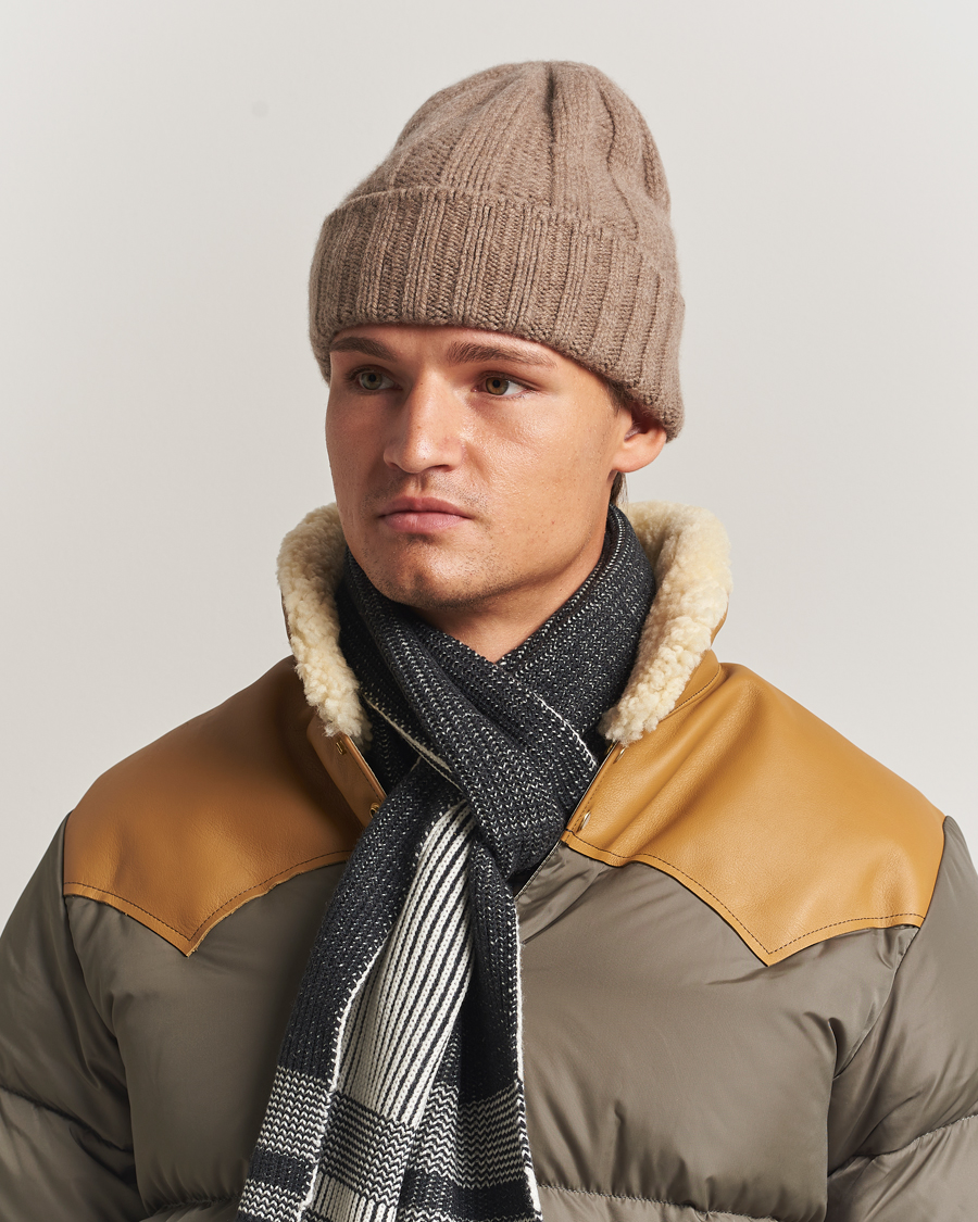 Mies | BEAMS PLUS Cashmere Rib Beanie Camel | BEAMS PLUS | Cashmere Rib Beanie Camel