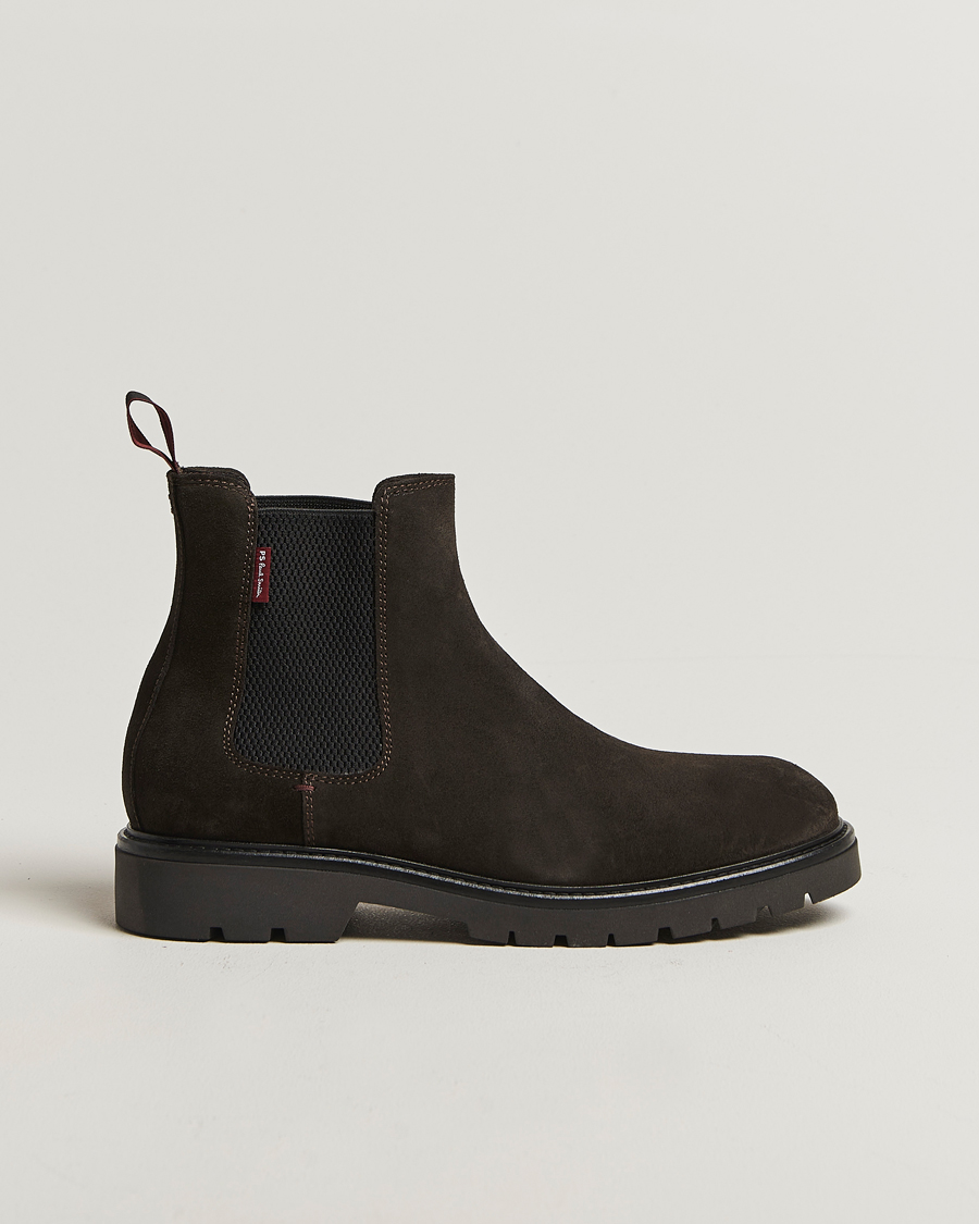 Mies | Nilkkurit | PS Paul Smith | Xenon Suede Chelsea Boot Dark Brown